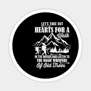 Let's take out hearts for a walk Magnet